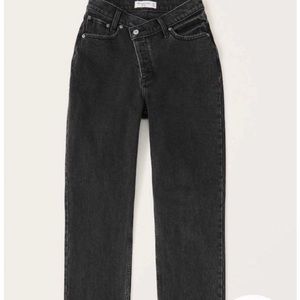Abercrombie dad high rise crossover jeans